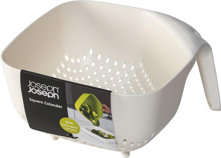 Productafbeelding Joseph Joseph Vergiet vierkant, stapelbaar, groot, wit, 19x20,5x11,4 cm
