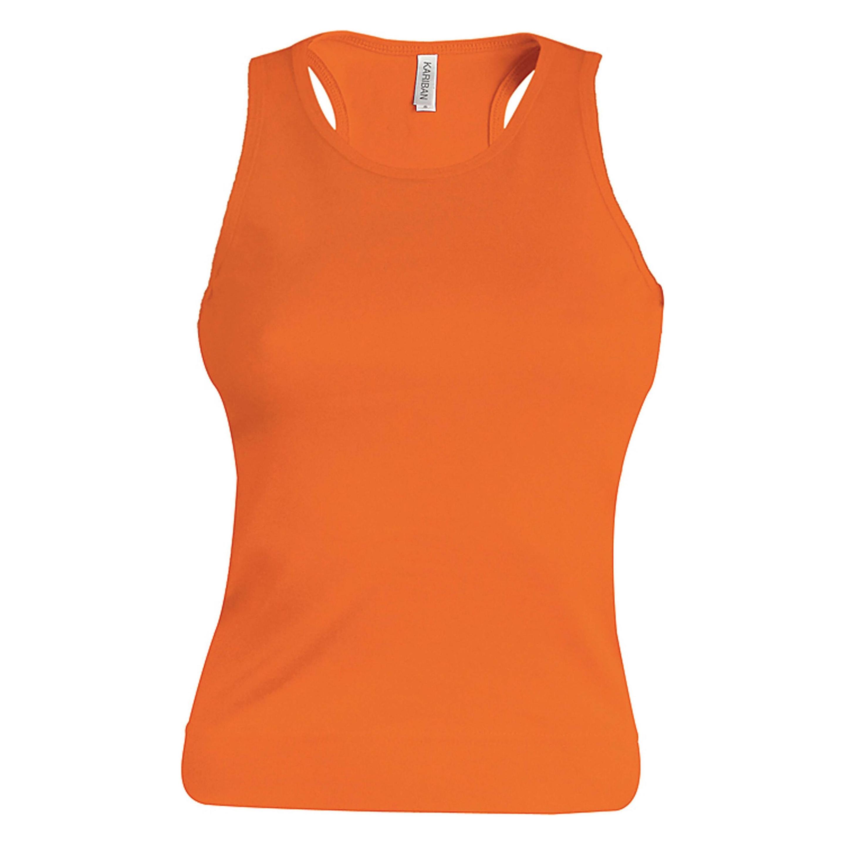 Kariban, Damen, Sportshirt, Angelina (L), Orange, L