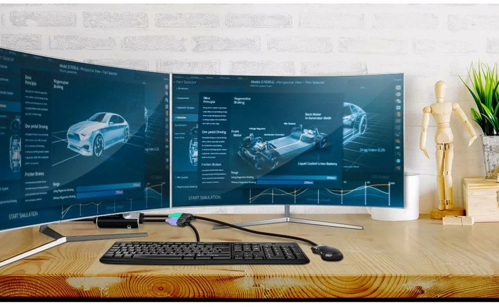 Produktbild Aten CS62KM Tastatur-/Mausschalter