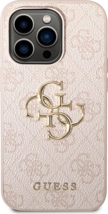 Produktbild Guess GUHCP14L4GMGPI iPhone 14 Pro 6,1" różowy/pink hardcase 4G Big Metal Logo (Apple iPhone 14 Pro)