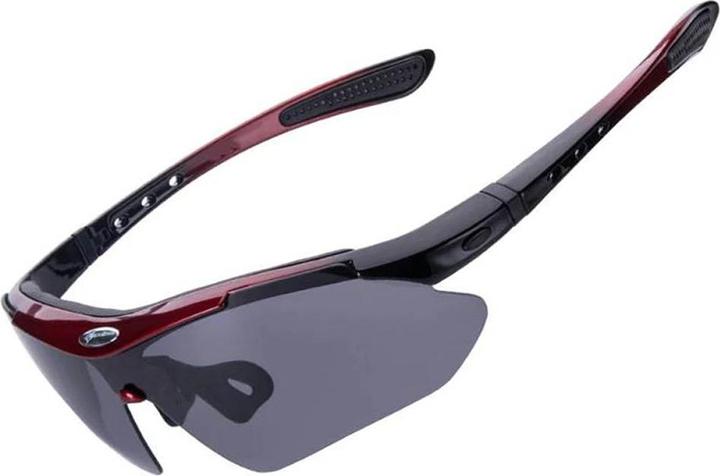 Actual product image Rockbros 10141 photochromic UV400 cycling glasses - red (Red, UV400)