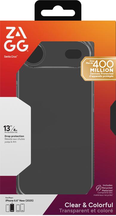 Actual product image Zagg Case für Apple iPhone 17 Santa Cruz jet black (Apple iPhone 17)