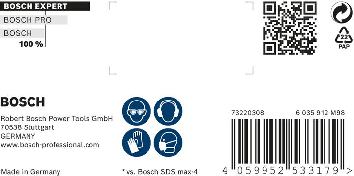 Actual product image Bosch Professional Zubehör EXPERT SDS max-8X hammer drill 25 x 800 x 920mm for hammer drills (25 mm)