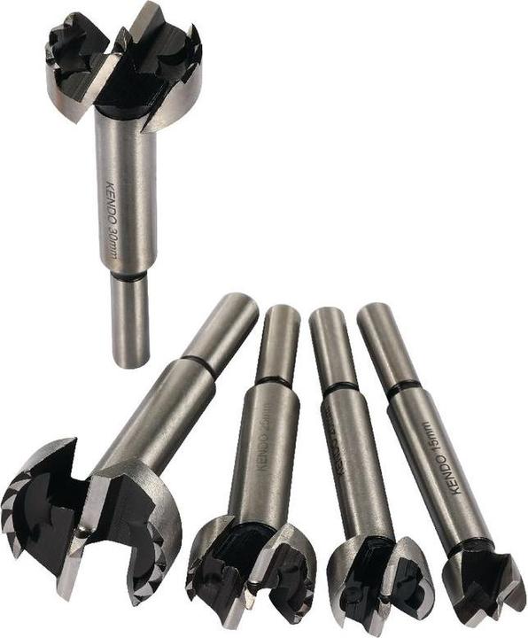 Produktbild Kendo Forstnerbohrer-Set (15 mm, 20 mm, 25 mm, 30 mm, 35 mm)