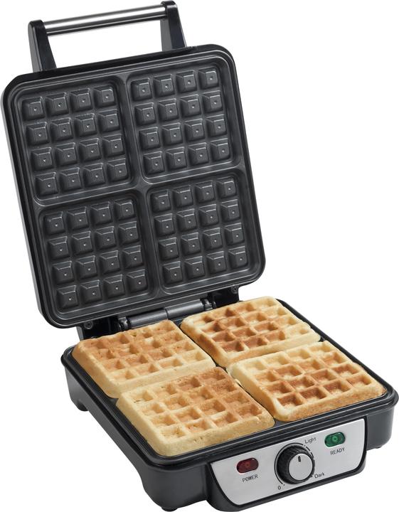 Image du produit Bestron ASW281 Gaufrier 4 gaufre(s), Acier inoxydable