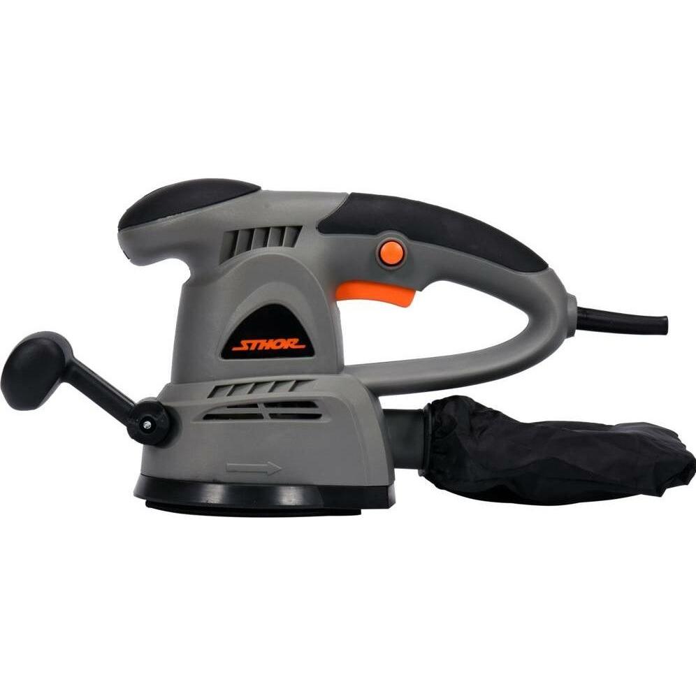 Thumbnail - Sthor, Schleifmaschine + Poliermaschine, Grinder mimośrodowa 125mm 430W T79309 (Exzenterschleifer, 430 W)