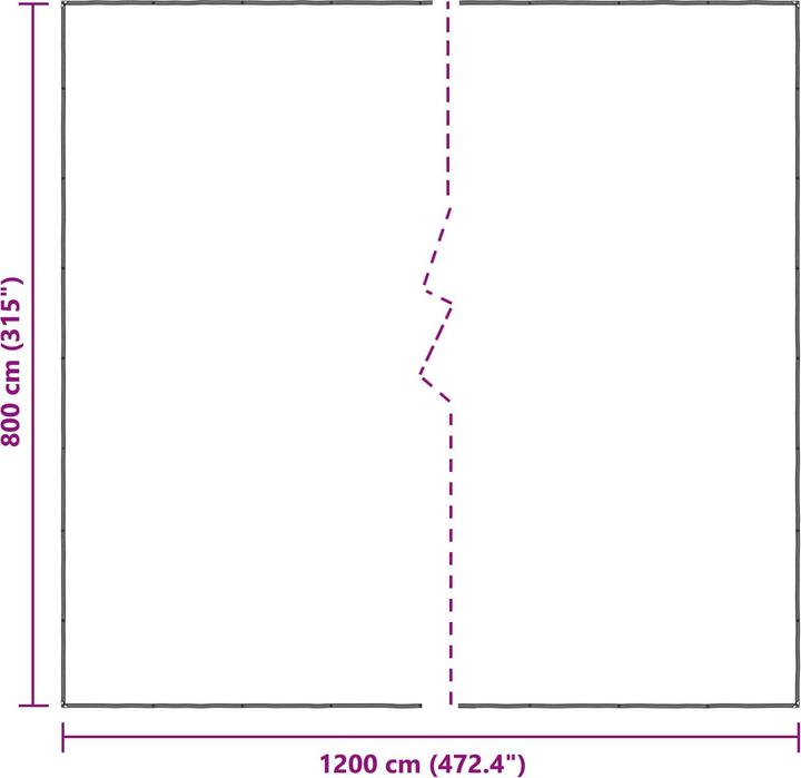Produktbild vidaXL Outdoor-Planen (12 x 8 m)