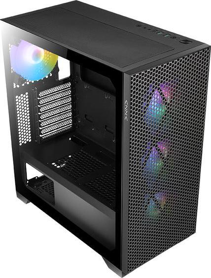 Actual product image Azza Boitier Moyen Tour ATX Hive M RGB avec panneau vitré (Noir) (ATX, Mini-ITX, mATX)