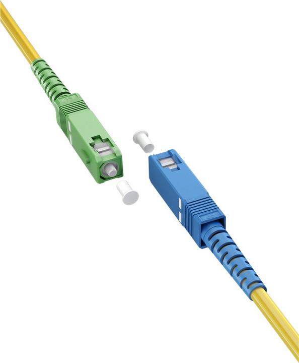 Actual product image Goobay Fibre optic cable FTTH, Singlemode OS2 Yellow, Yellow Simplex, 1 m (S/UTP, CAT6, 1 m)