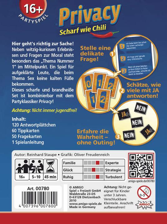 Produktbild Amigo Privacy Scharf wie Chili (Deutsch)