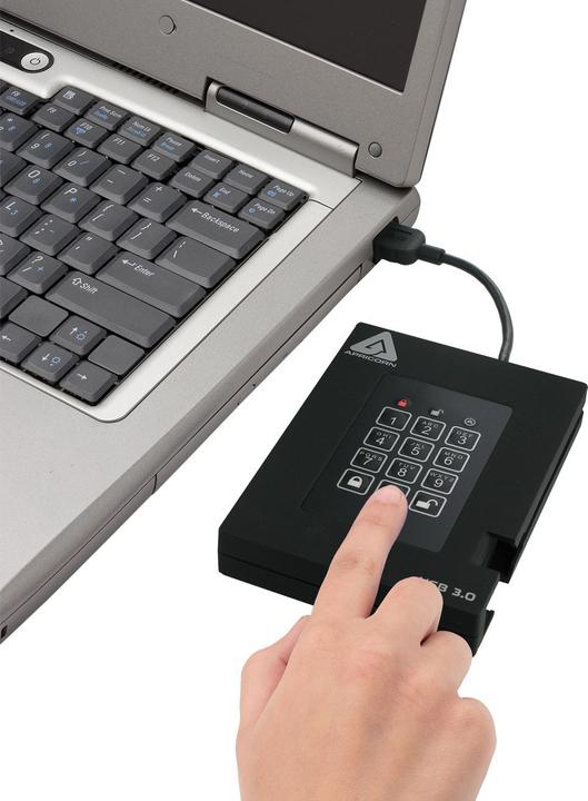 Produktbild Apricorn Aegis Padlock Fortress A25-3PL256-500F - Festplatte - verschlüsselt - 500 GB - e (0.50 TB)