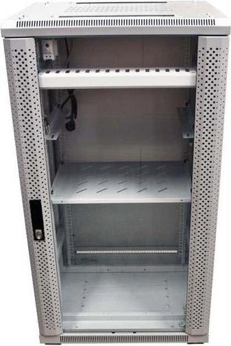 Image du produit Allnet 19 Armoire 12U L600 / P600mm *gris clair* SNB-Série porte vitrée (12 HE, Rack 19 pouces)