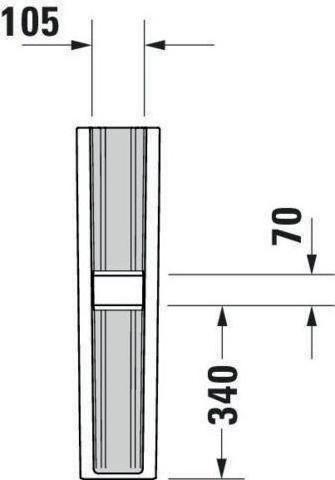 Produktbild Duravit Standsäule DURASTYLE weiss