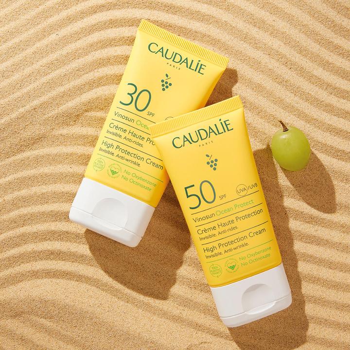Actual product image Caudalie Vinosun Haute Protecting Sun (Suntan cream, SPF 50, 50 ml, 0.07 g)