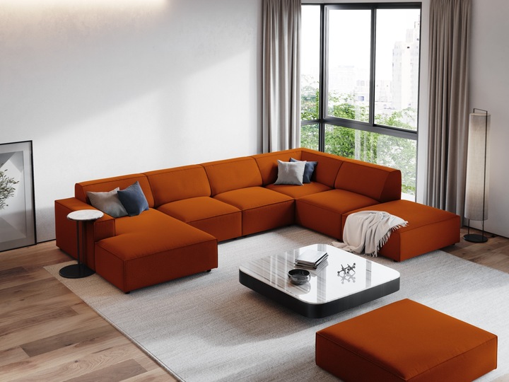 Actual product image Micadoni Panoramic Right Corner Sofa, "Jodie", 7 Seats, 364x262x70Made in Europe (Sofa landscape)