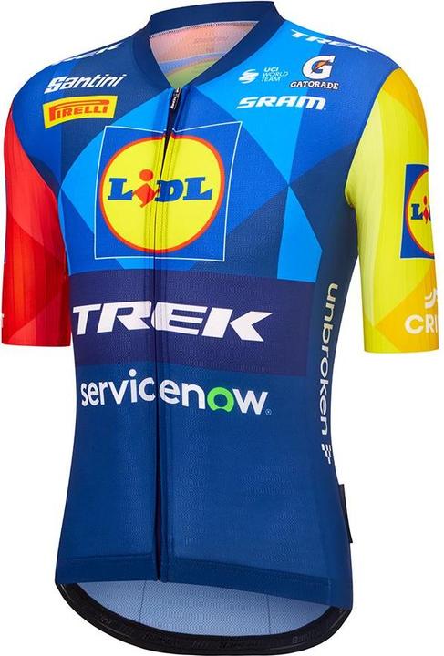 Produktbild Santini Jersey Trek Team Medium Blue/Yellow (M)
