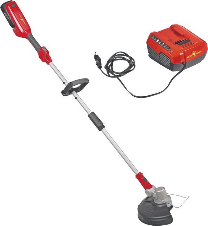 Actual product image Wolf-Garten Cordless lawn trimmer LYCOS 40/300 T Set (Plastic knives, Trim line)