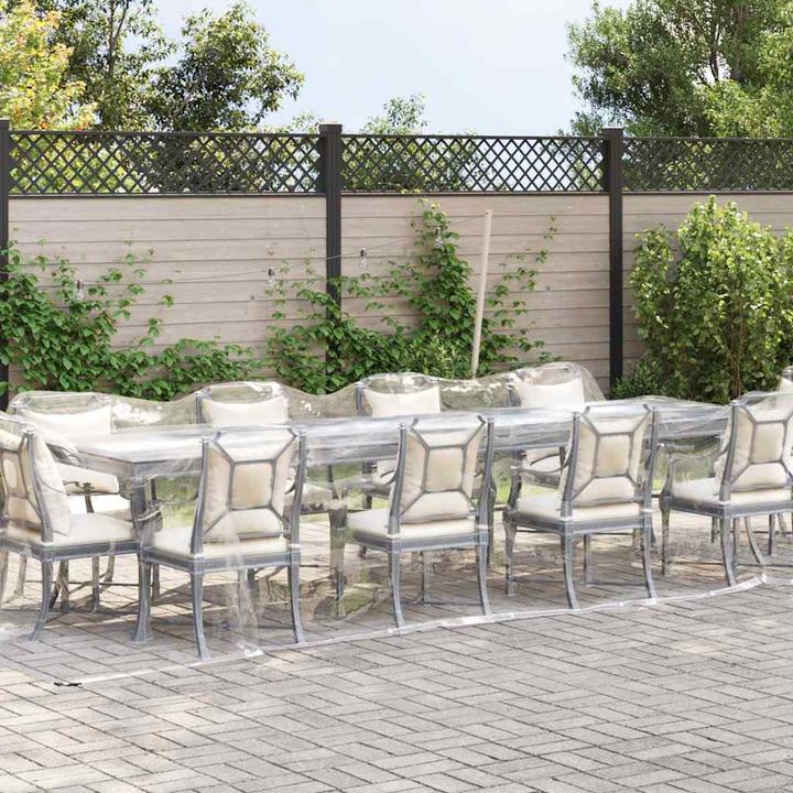 Produktbild vidaXL Transparente Plane mit Ösen 3x12 m PVC durchsichtige Plane (12 x 3 m)