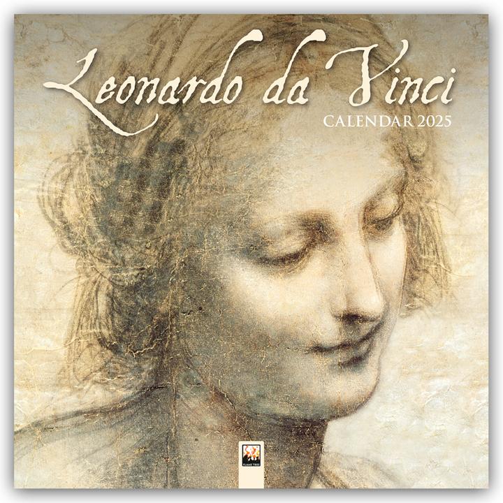 Leonardo da Vinci Wall Calendar 2025 (Art Calendar) (305 x 305 mm)