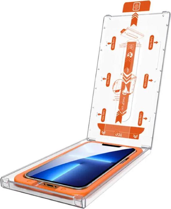 Produktbild Protectorking 5x Blickschutz 9H Panzerglas Anti-Spy Montagehilfe (5 Stück, Apple iPhone 13)
