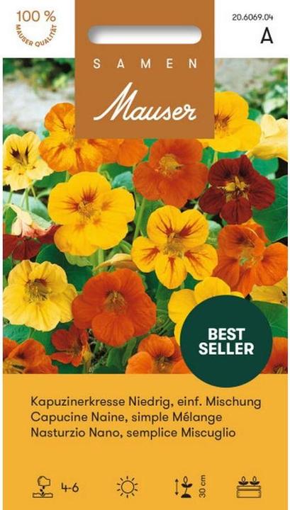 Actual product image Samen Mauser Nasturtium simple mixture (Herb seeds)