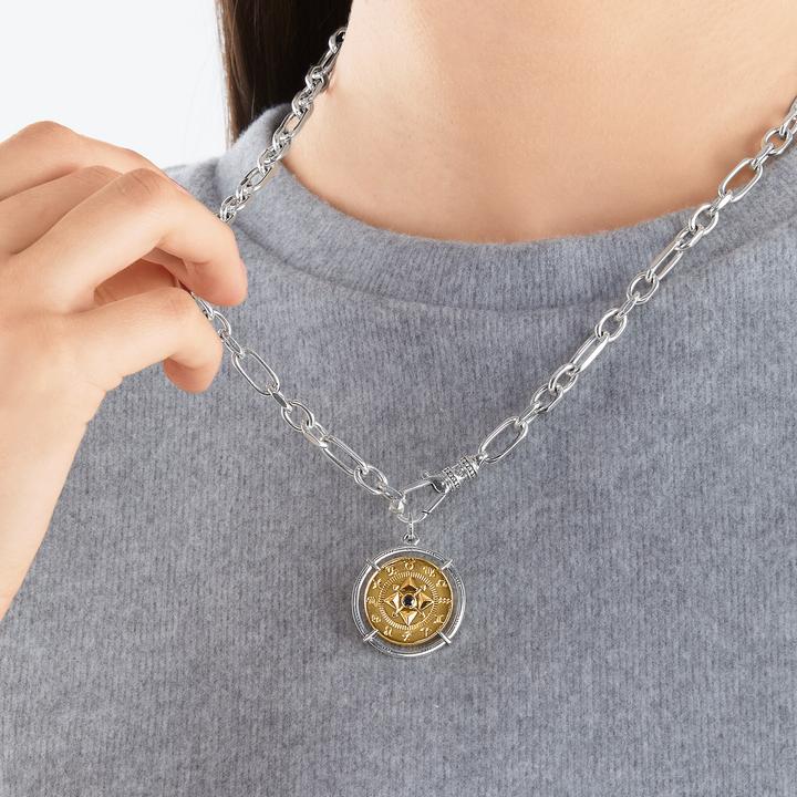 Immagine prodotto Thomas Sabo Ciondolo Amuleto Elementi della Natura Oro (Doratura in oro giallo 750, Argento 925, Annerito)