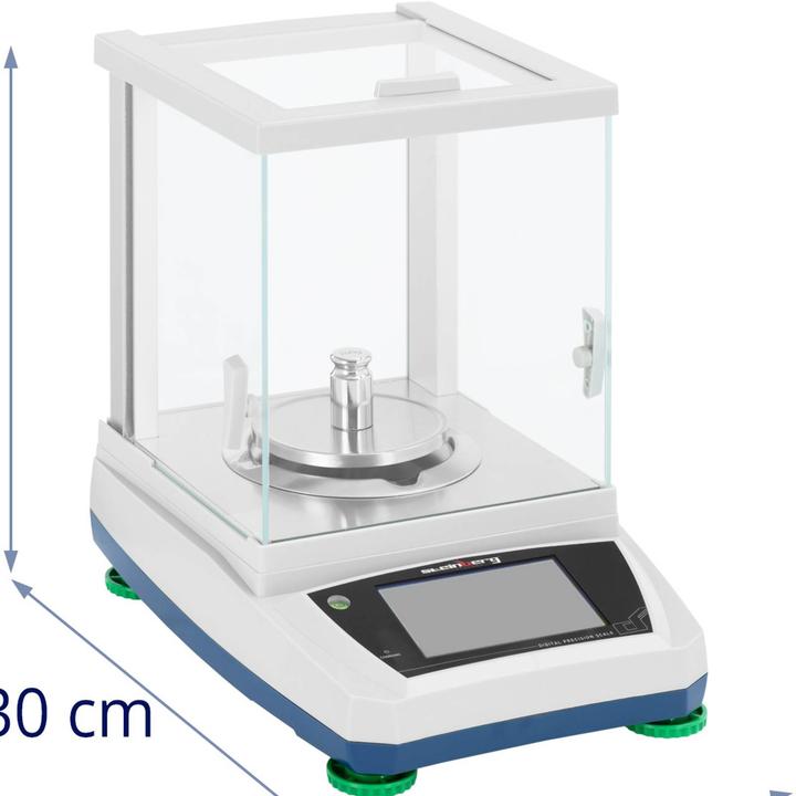 Produktbild Steinberg Präzisionswaage 200 g / 0,001 g Feinwaage Grammwaage Windschutz Touch-LCD