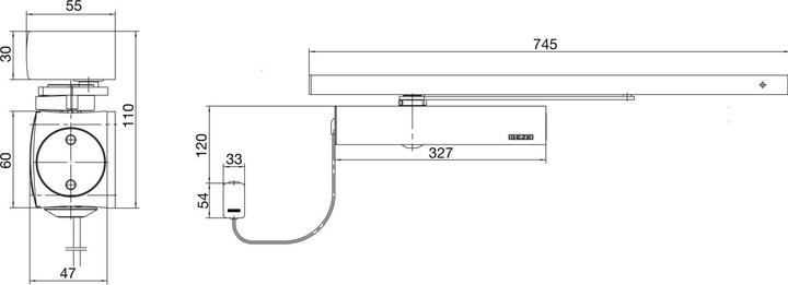 Productafbeelding Geze TS 5000 RFS 3-6 zilverkleurig155481155481 (Houten deur, Toegangsdeur, Tuinpoort, Interieur)