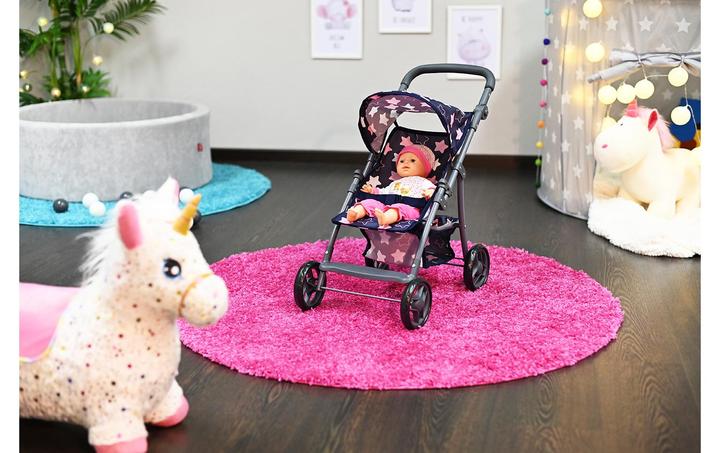 Actual product image Knorrtoys Puppenbuggy Liba - "star blue pink"