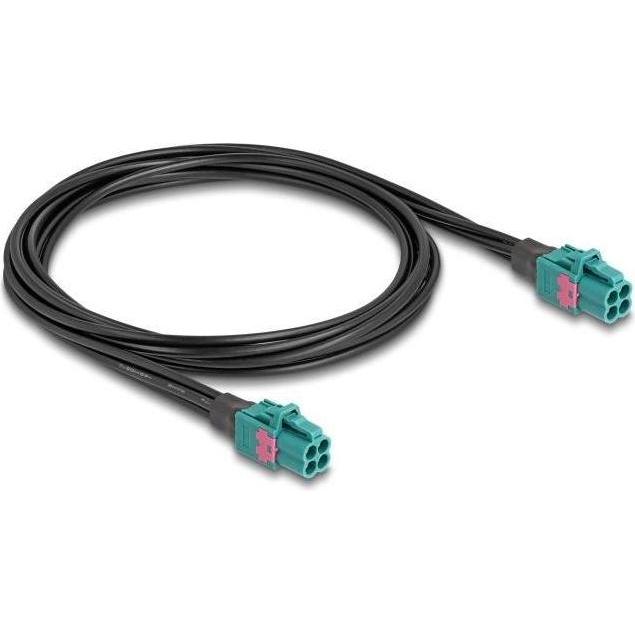 Delock Kabel Mini FAKRA Z Buchse quad zu Mini FAKRA Z Buchse (Antennenkabel), Antennenkabel