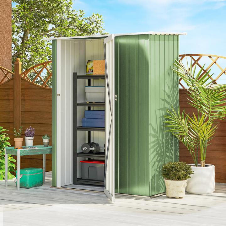 Actual product image Outsunny Equipment shed with mono-pitch roof