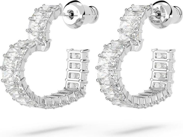Immagine prodotto Swarovski Matrix Creoles Cuore Piccolo Bianco (Metallo Swarovski)