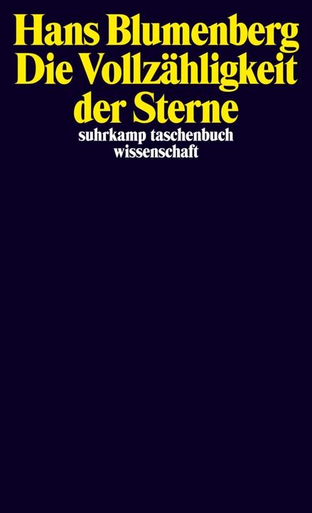 Image du produit Die Vollzähligkeit der Sterne (Allemand, Hans Blumenberg, 2011)