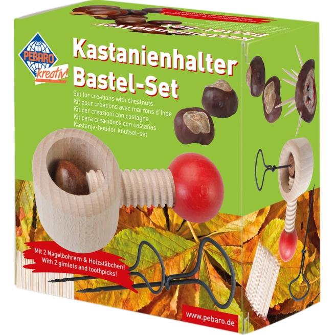 Pebaro Kastanien Halter plus Bohrer