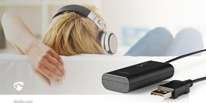 Actual product image Nedis Bluetooth® Transmitter | Connections - Input: 1x AUX / 1x USB | SBC | Up to 1 devices | Schwa (Channels)