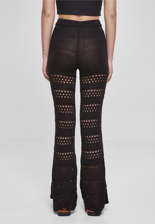 Actual product image Urban Classics Ladies Flared Crochet Knit Leggings - 69819 (4XL)