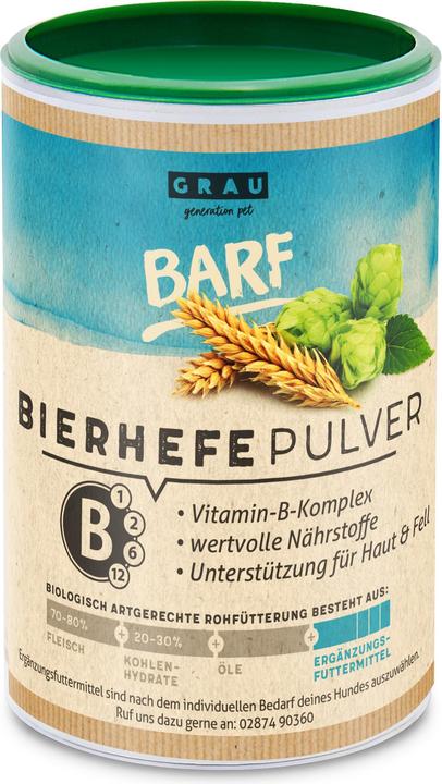 Actual product image Grau Dog Food Supplement BARF Brewer's Yeast, 150 g (Adult, 1 pcs., 188 g)