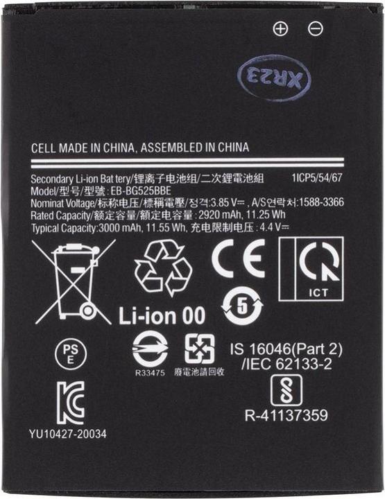Actual product image Samsung EB-BG525BBE Battery for Li-Ion 3000mAh (OEM)