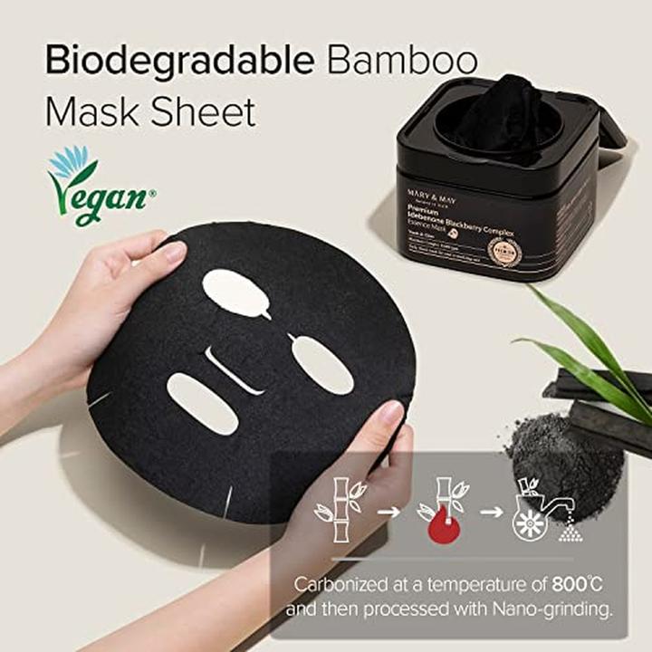 Image du produit Mary&May MARY & MAY Premium Idebenon Complexe de mûres Masque ampoules 20 feuilles - 250g