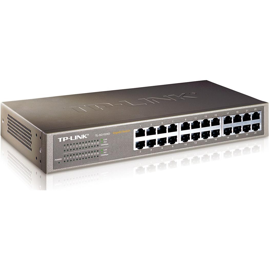 Thumbnail - TP-Link Tl-Sg1024d (24 Ports), Netzwerk Switch, Schwarz