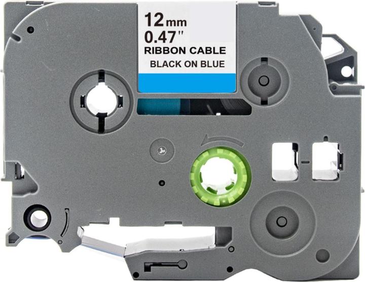 Immagine prodotto Hermex Alternatives Etikettenband zu Brother TZe-FX531 Beschriftungsband (1.20 cm, Blu, Nero)
