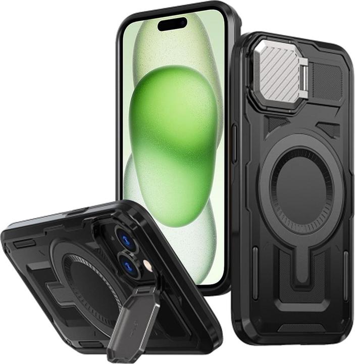 Image du produit Techsuit - CamVault MagSafe - iPhone 14 Plus / iPhone 15 Plus - Black (Apple iPhone 14 Plus, Apple iPhone 15 Plus)