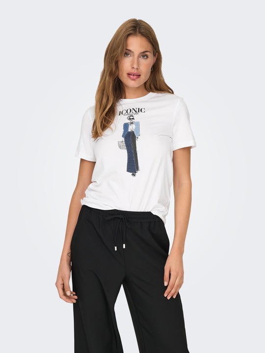 Only Onlemma Life Reg S/S Lady Top Box Jrs (L)