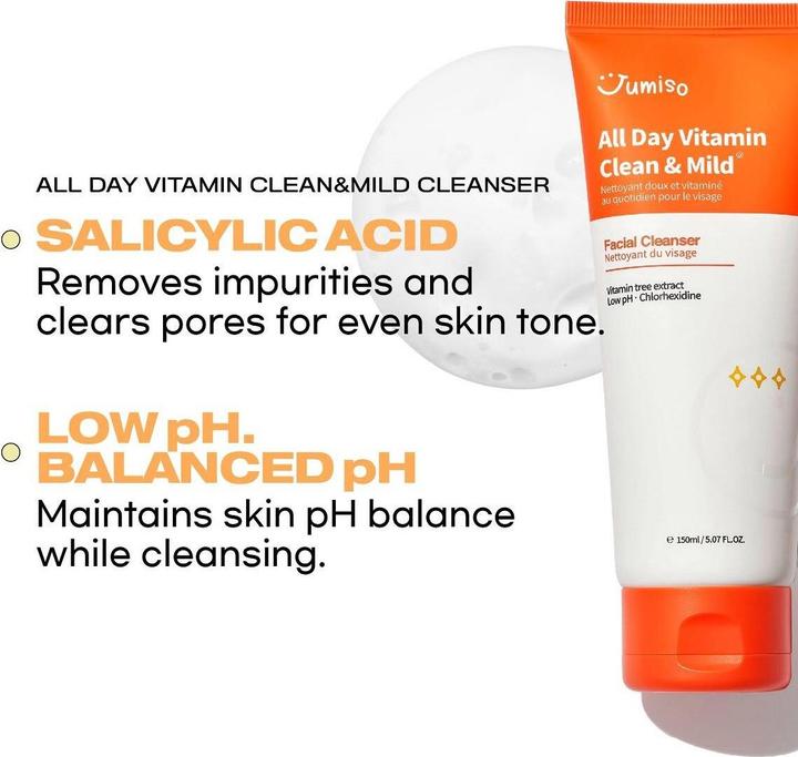 Immagine prodotto HelloSkin Jumiso All Day Vitamin Clean & Mild Detergente per il viso (Gel detergente, 150 ml)