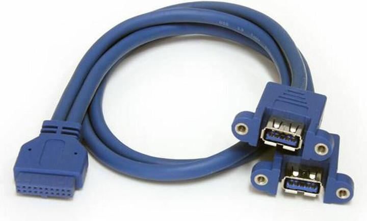 Produktbild StarTech 2 Port USB 3.0 Pinheader Kabel - USB A auf Mainboard Header Kabel - Bu/Bu (USB-A, 2 Ports)