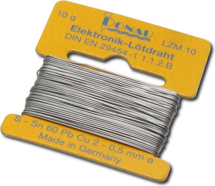 Donau Lötzinn Wickel 10 g Ø 0,5 mm (Lötzinn)