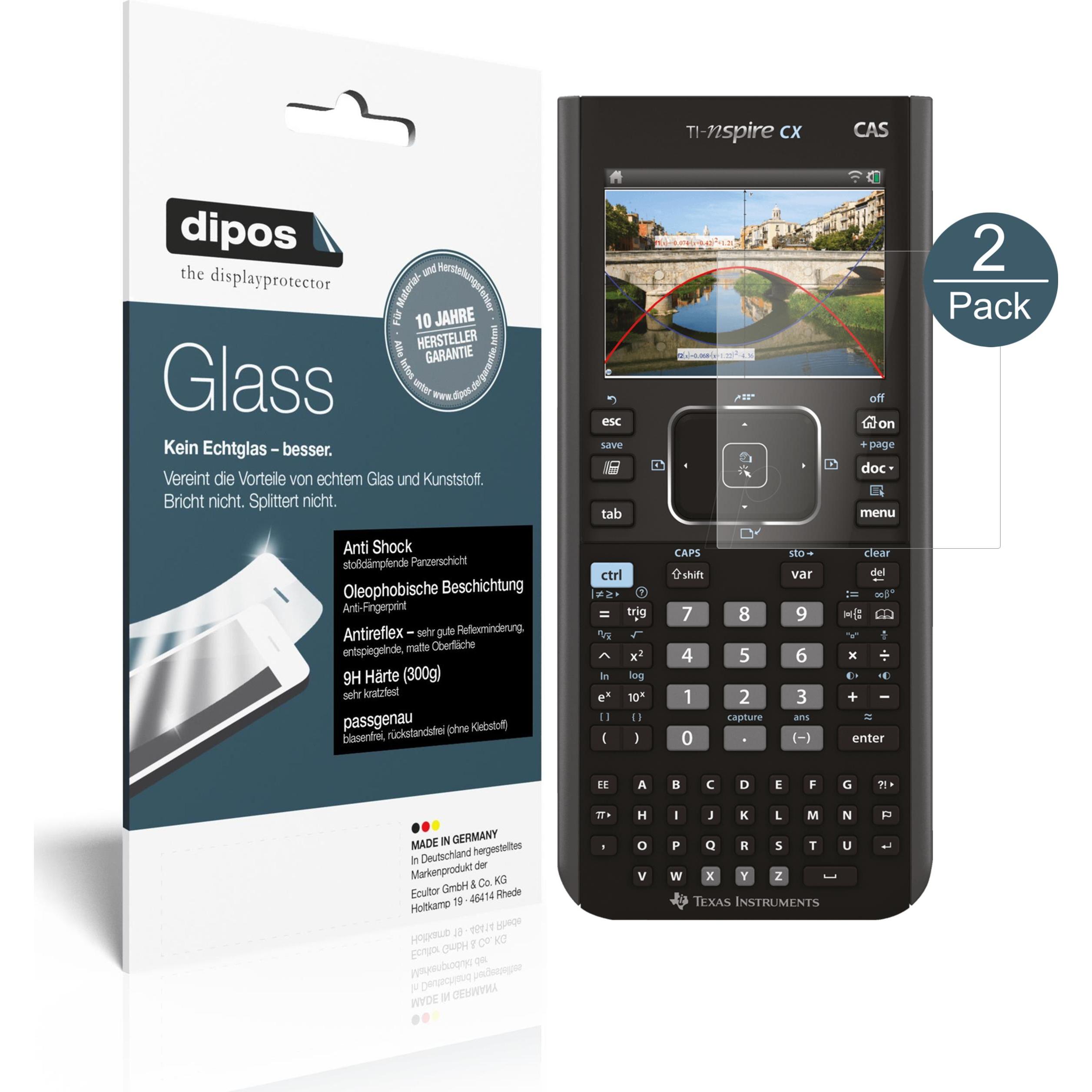 Dipos, Taschenrechner Zubehör, Displayschutz Anti-Shock