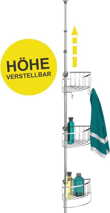 Produktbild Eisl Teleskop-Dusch-Eckregal (23.10 x 23.10 x 245 cm)