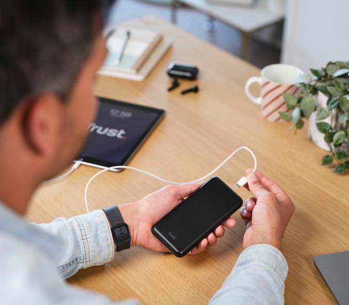 Image du produit Trust REDOH 10.000 POWERBANK BLACK (10000 mAh, 18 W, 37 Wh)