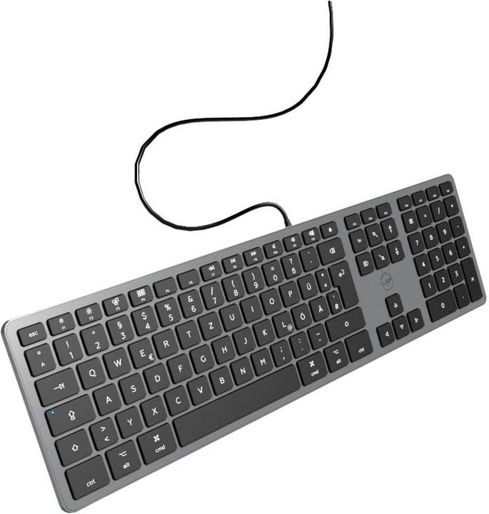 Productafbeelding Mobility Lab ML311883 USB Toetsenbord Duits, QWERTY, Mac Grijs (NL, Bedraad)